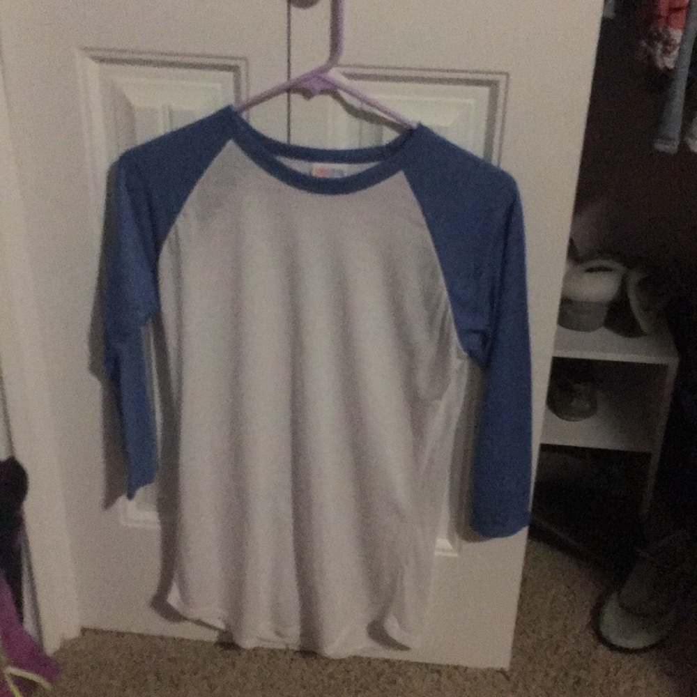 Lularoe blue sleeved shirt